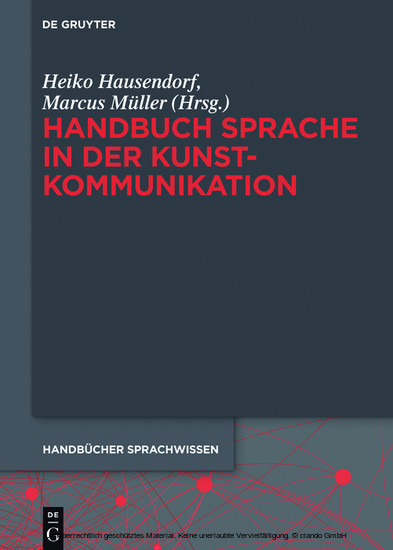 Handbuch Sprache in der Kunstkommunikation main product photo
