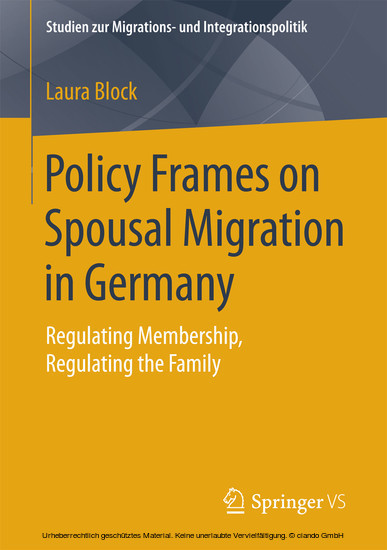 Policy Frames on Spousal Migration in Germany main product photo