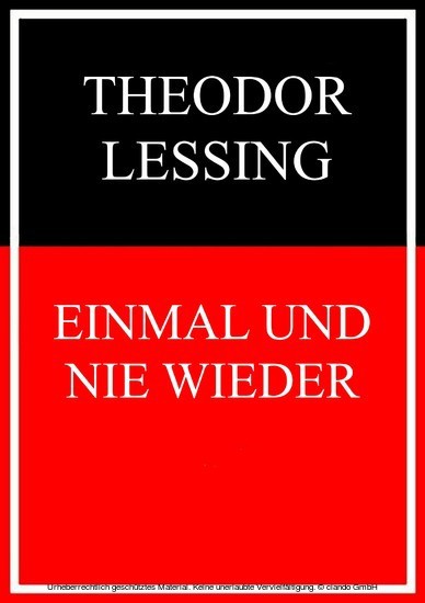 Einmal und nie wieder main product photo