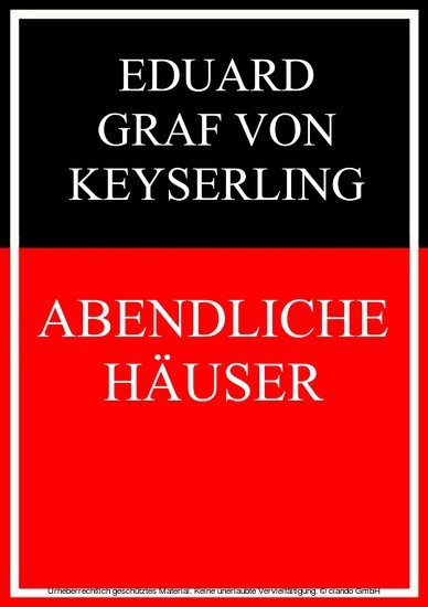 Abendliche Häuser main product photo