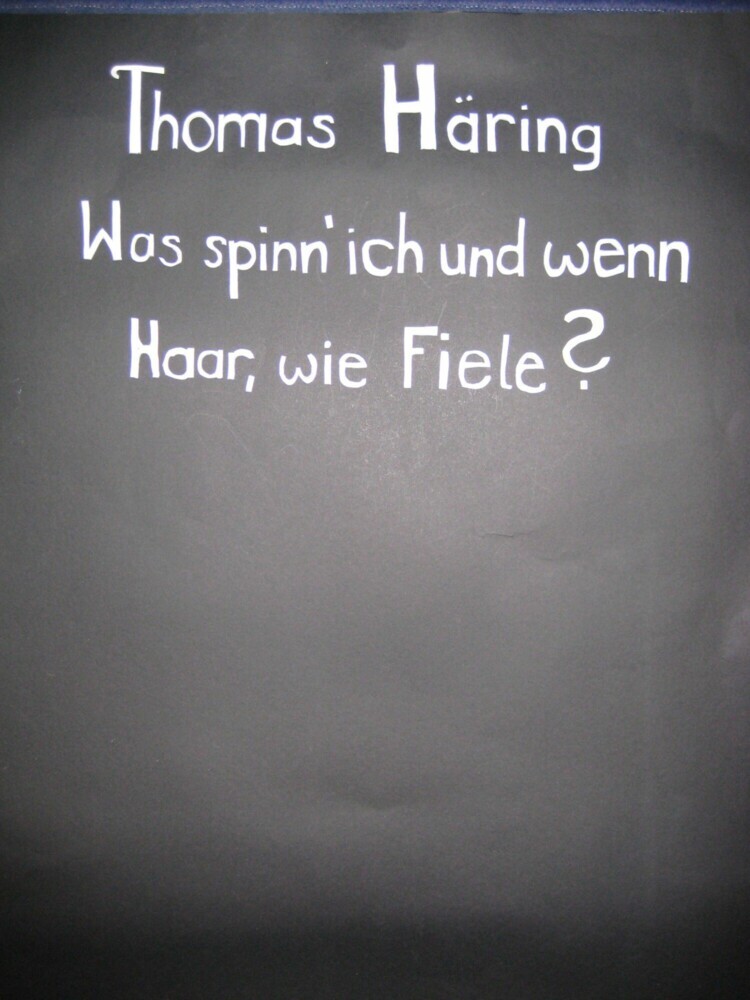 Was spinn` ich und wenn Haar, wie Fiele? main product photo