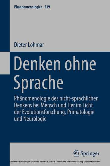 Denken ohne Sprache main product photo