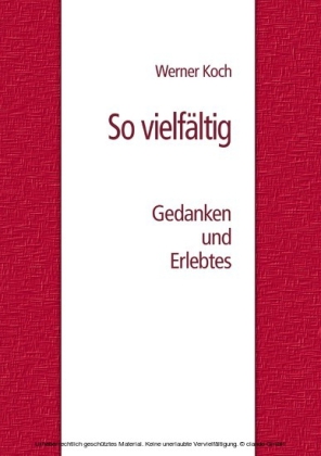 So vielfältig