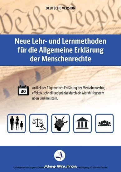 Neue Lehr- und Lernmethoden für die Allgemeine Erklärung der Menschenrechte main product photo