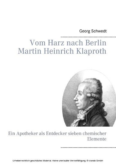 Vom Harz nach Berlin Martin Heinrich Klaproth main product photo