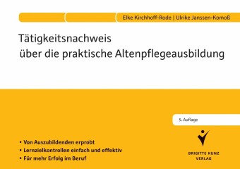 Tätigkeitsnachweis über die praktische Altenpflegeausbildung