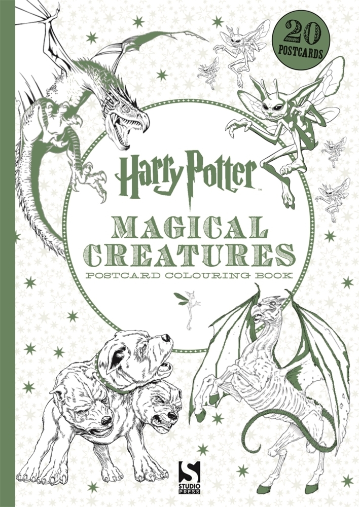 Harry Potter Magical Creatures Postcard Colouring Book main product photo