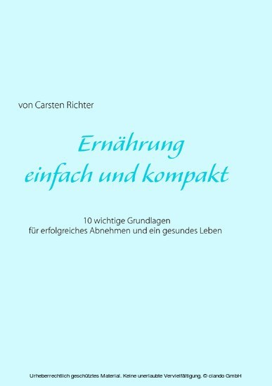 Ernährung - einfach und kompakt main product photo