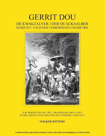 Gerrit Dou - De Kwakzalver / Der Quacksalber, gedeutet nach der verborgenen Geometrie main product photo