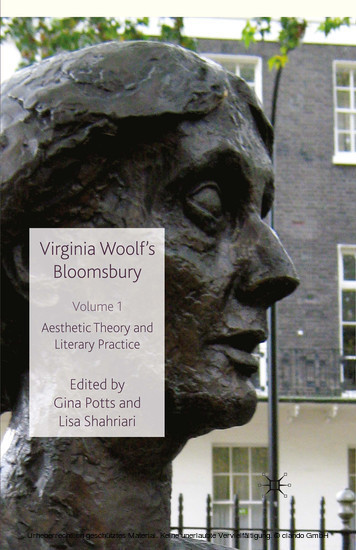 Virginia Woolf's Bloomsbury, Volume 1 main product photo