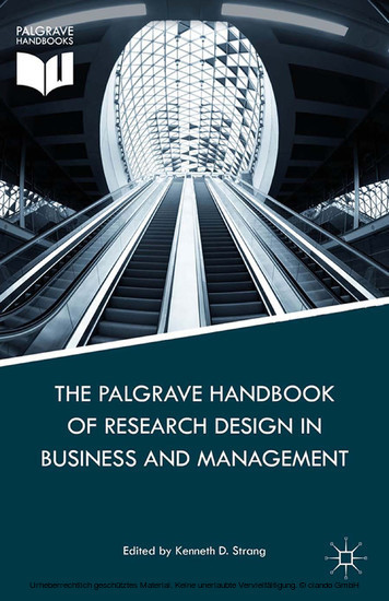 The Palgrave Handbook of Research Design in Business and Management main product photo