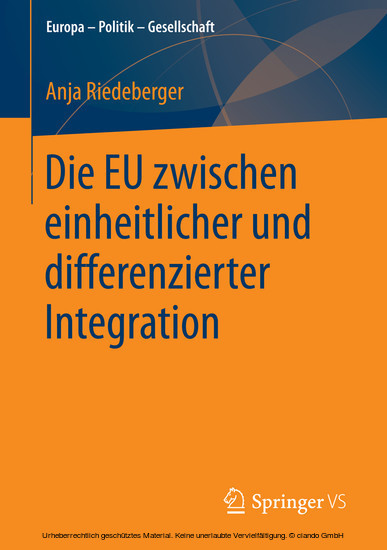 Die EU zwischen einheitlicher und differenzierter Integration main product photo