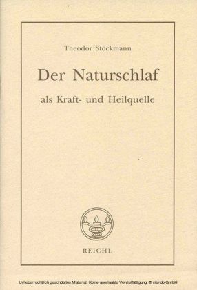 Der Naturschlaf als Kraft- und Heilquelle