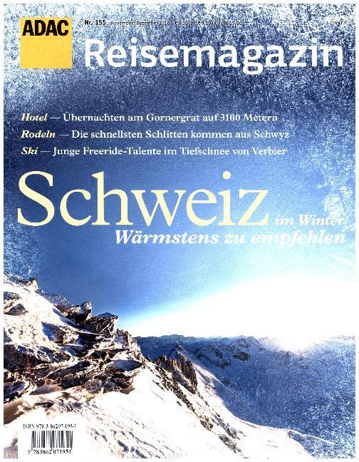 ADAC Reisemagazin Schweiz im Winter main product photo
