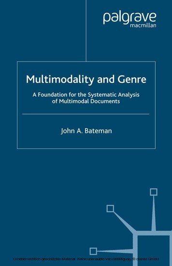 Multimodality and Genre main product photo