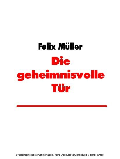 Die geheimnisvolle Tür main product photo