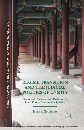 Regime Transition and the Judicial Politics of Enmity main product photo