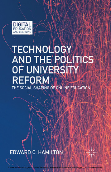 Technology and the Politics of University Reform main product photo