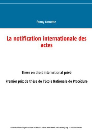 La notification internationale des actes