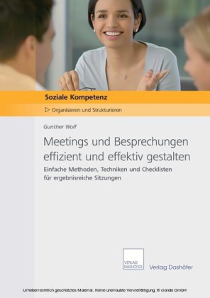 Meetings und Besprechungen effizient und effektiv gestalten
