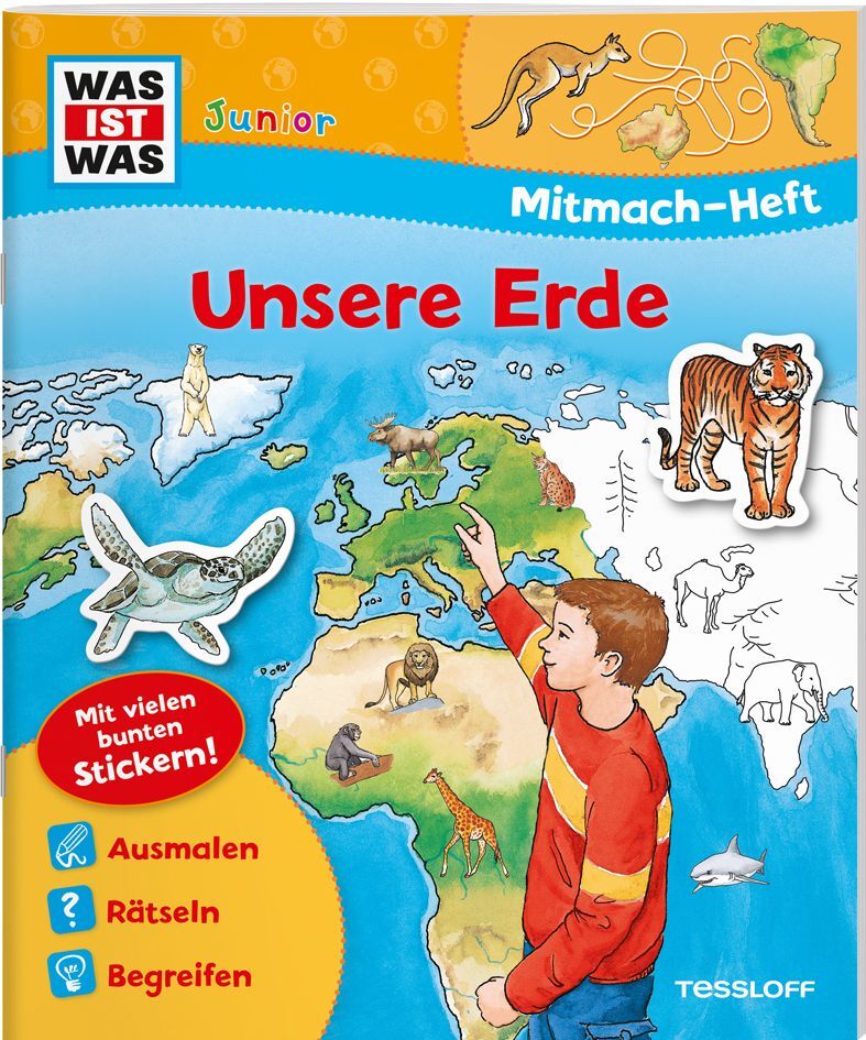 WAS IST WAS Junior Mitmach-Heft Unsere Erde main product photo