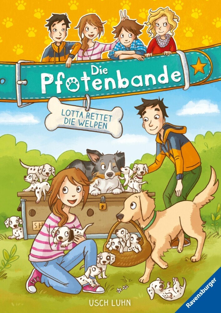 Die Pfotenbande, Band 1 - Lotta rettet die Welpen main product photo