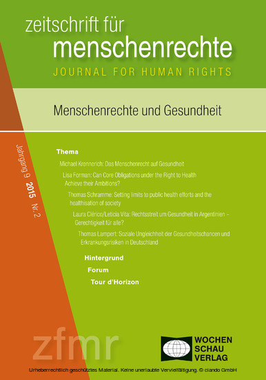 Menschenrechte und Gesundheit main product photo