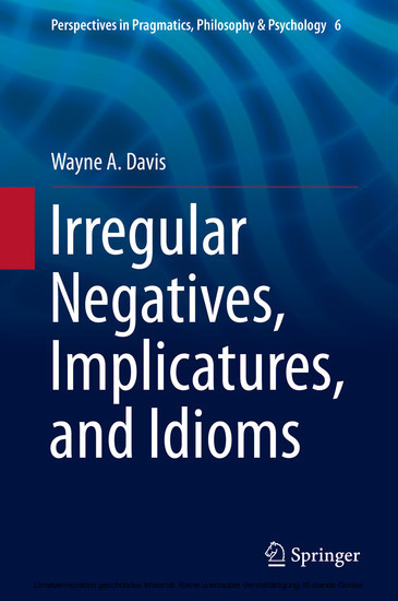 Irregular Negatives, Implicatures, and Idioms main product photo