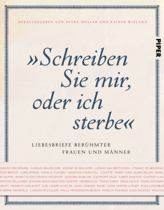 "Schreiben Sie mir, oder ich sterbe"