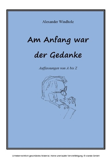Am Anfang war der Gedanke main product photo
