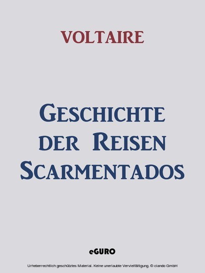 Geschichte der Reisen Scarmentados main product photo