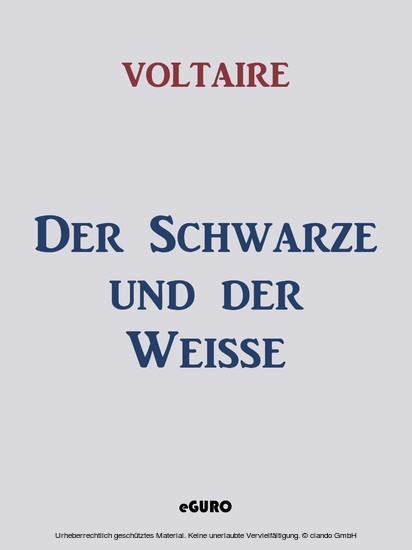 Der Schwarze und der Weisse main product photo