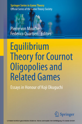 Equilibrium Theory for Cournot Oligopolies and Related Games