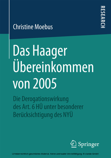 Das Haager Übereinkommen von 2005 main product photo