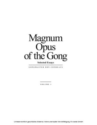 Magnum Opus of the Gong