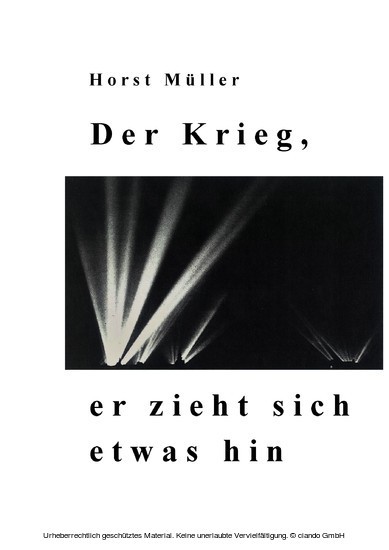 Der Krieg, er zieht sich etwas hin main product photo