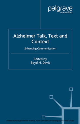 Alzheimer Talk, Text and Context