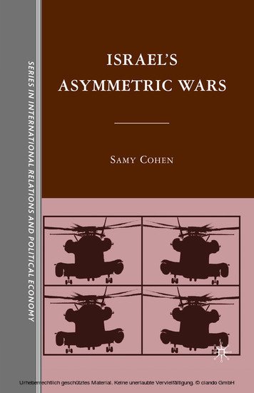 Israel's Asymmetric Wars main product photo