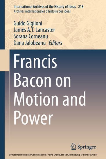 Francis Bacon on Motion and Power main product photo