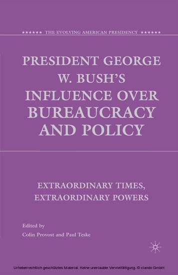 President George W. Bush's Influence over Bureaucracy and Policy main product photo