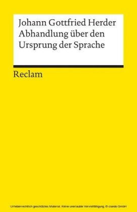 Abhandlung über den Ursprung der Sprache