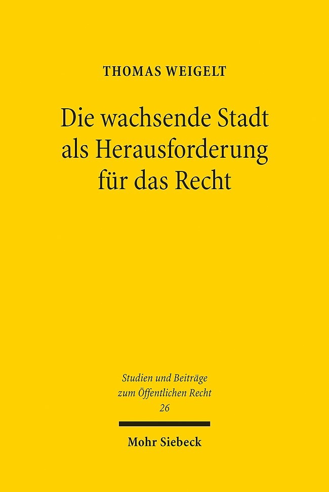 Die wachsende Stadt als Herausforderung für das Recht main product photo