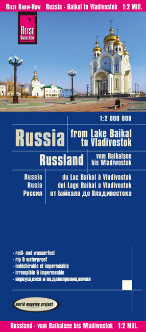 Reise Know-How Landkarte Russland - vom Baikalsee bis Wladiwostok / Russia - from Lake Baikal to Vladivostok (1:2.000.000) / Russie, du Lac Baikal à Vladivostok / Rusia, del Lago Baikal a Vladivostok main product photo