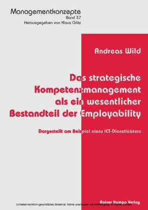 Das strategische Kompetenzmanagement als ein wesentlicher Bestandteil der Employability