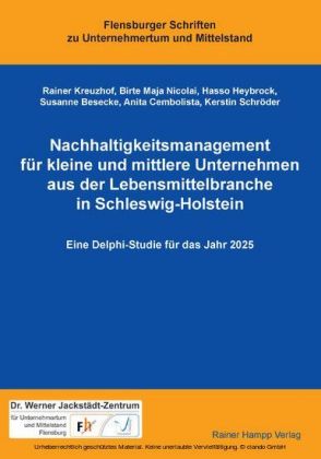 Nachhaltigkeitsmanagement für kleine und mittlere Unternehmen aus der Lebensmittelbranche in Schleswig-Holstein