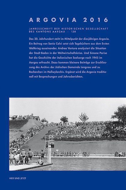 Argovia. Jahresschrift der Historischen Gesellschaft des Kantons Aargau main product photo