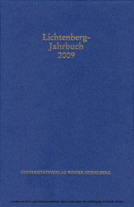 Lichtenberg-Jahrbuch 2009
