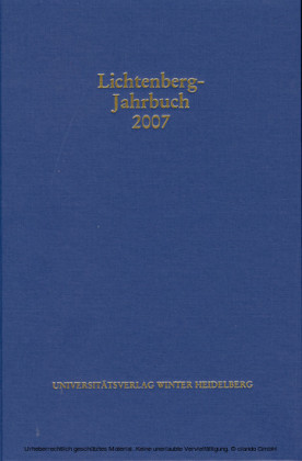 Lichtenberg-Jahrbuch 2007