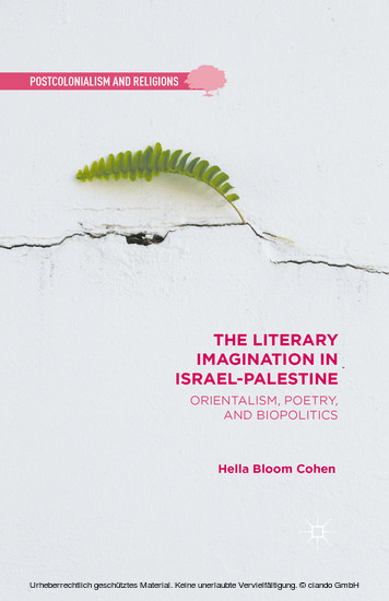 The Literary Imagination in Israel-Palestine main product photo