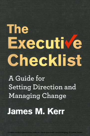 The Executive Checklist main product photo